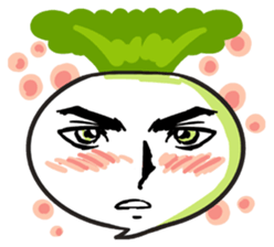 He is Good-looking turnip. sticker #2496831