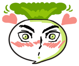 He is Good-looking turnip. sticker #2496832