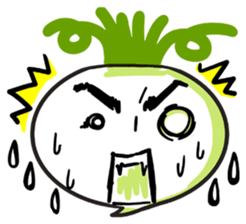 He is Good-looking turnip. sticker #2496833