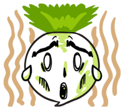 He is Good-looking turnip. sticker #2496834