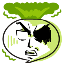 He is Good-looking turnip. sticker #2496837