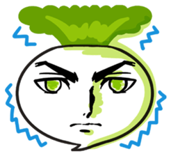 He is Good-looking turnip. sticker #2496838