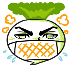 He is Good-looking turnip. sticker #2496839