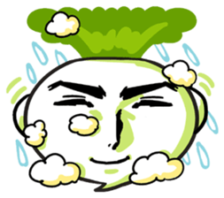 He is Good-looking turnip. sticker #2496840