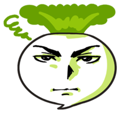 He is Good-looking turnip. sticker #2496844