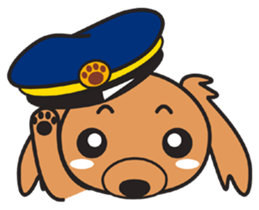 Train dog sticker #2497725