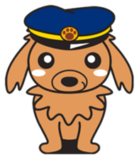 Train dog sticker #2497727