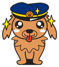 Train dog sticker #2497728