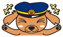 Train dog sticker #2497736