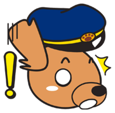 Train dog sticker #2497742