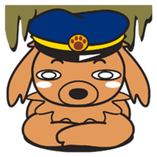 Train dog sticker #2497743