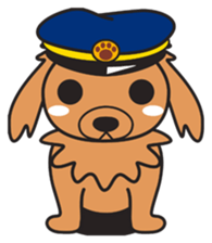 Train dog sticker #2497744