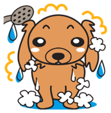 Train dog sticker #2497745