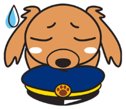 Train dog sticker #2497750