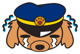 Train dog sticker #2497752