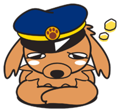 Train dog sticker #2497755