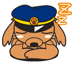 Train dog sticker #2497756