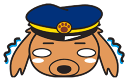 Train dog sticker #2497759