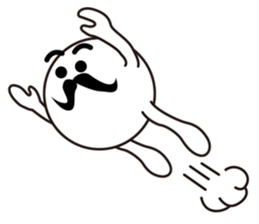 Mr.Black mustache & Mr.white mustache sticker #2498657