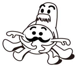 Mr.Black mustache & Mr.white mustache sticker #2498659