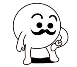 Mr.Black mustache & Mr.white mustache sticker #2498679
