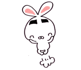 Plain-looking rabbit sticker #2498725