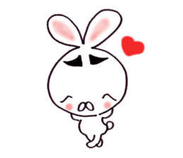 Plain-looking rabbit sticker #2498727