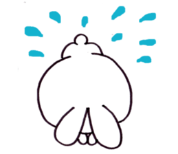 Plain-looking rabbit sticker #2498729