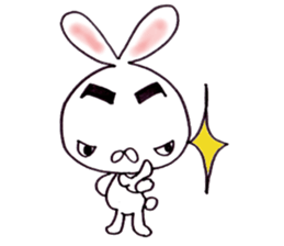 Plain-looking rabbit sticker #2498732