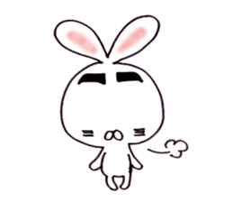 Plain-looking rabbit sticker #2498734