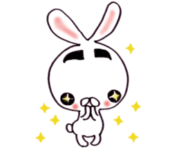 Plain-looking rabbit sticker #2498735