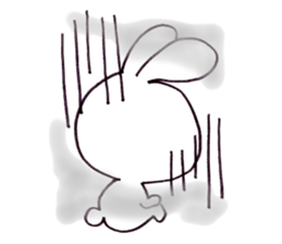 Plain-looking rabbit sticker #2498740