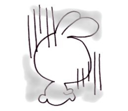 Plain-looking rabbit sticker #2498740