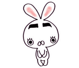 Plain-looking rabbit sticker #2498741