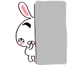 Plain-looking rabbit sticker #2498744