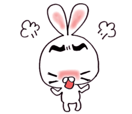 Plain-looking rabbit sticker #2498750