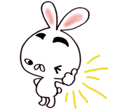 Plain-looking rabbit sticker #2498754