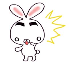 Plain-looking rabbit sticker #2498758