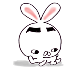 Plain-looking rabbit sticker #2498759