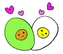 Mr.avocado and Mr.egg sticker #2499289