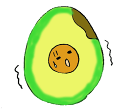 Mr.avocado and Mr.egg sticker #2499290
