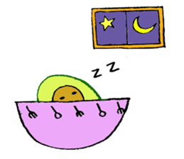 Mr.avocado and Mr.egg sticker #2499292
