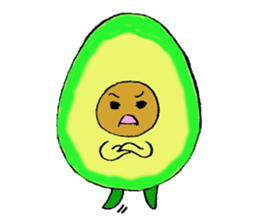 Mr.avocado and Mr.egg sticker #2499299