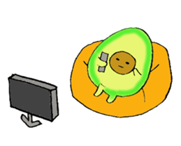 Mr.avocado and Mr.egg sticker #2499304