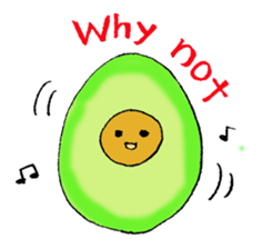 Mr.avocado and Mr.egg sticker #2499313