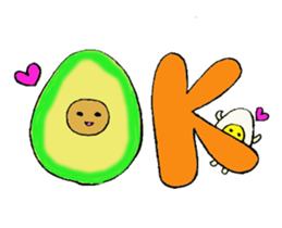 Mr.avocado and Mr.egg sticker #2499317