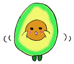 Mr.avocado and Mr.egg sticker #2499318