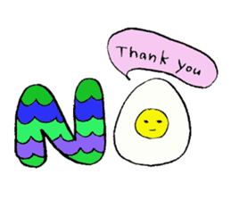 Mr.avocado and Mr.egg sticker #2499319