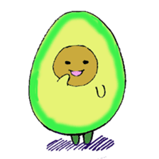 Mr.avocado and Mr.egg sticker #2499320