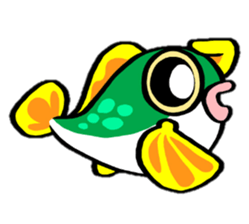 In the aquarium <Tetraodon boy> sticker #2500217